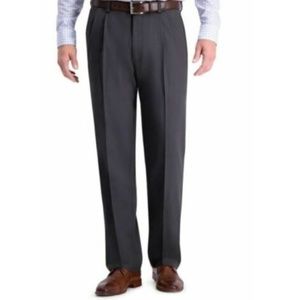 Haggar Men's Cool 18 Pro Heather Pant,Grey,36WX29L